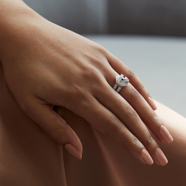 Boodles The Knot White Gold Diamond Ring | Fine Rings | Coveti