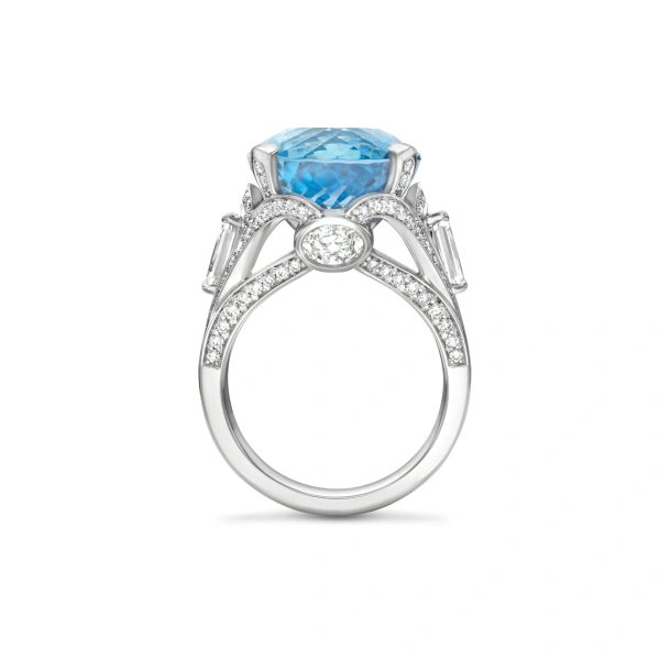 Boodles The Palace Collection Lady Alice's Temple Aquamarine Ring | Fine Rings | Coveti