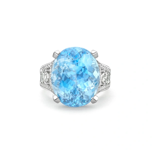 Boodles The Palace Collection Lady Alice's Temple Aquamarine Ring | Fine Rings | Coveti