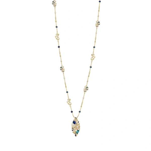 The Palace Collection Presence Chamber Long Yellow Gold Pendant