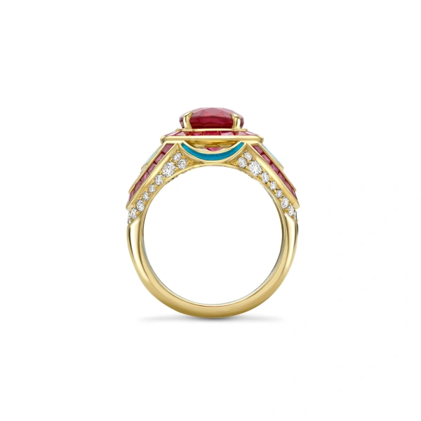 Boodles The Palace Collection Presence Chamber Ruby Ring | Fine Rings | Coveti