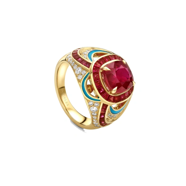 Boodles The Palace Collection Presence Chamber Ruby Ring | Fine Rings | Coveti
