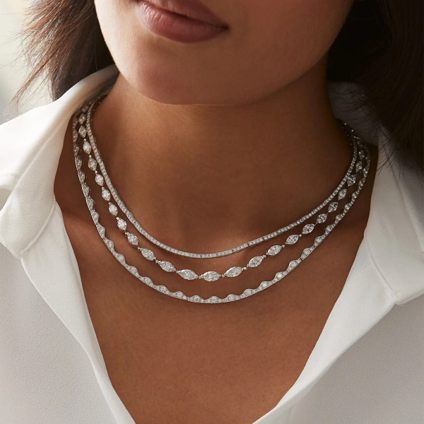 Boodles The Tide Triple Row Diamond Collar | Fine Necklaces | Coveti