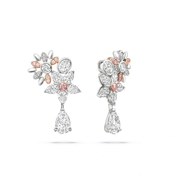Boodles The Townhouse Platinum Diamond Earrings | Fine Earrings | Coveti