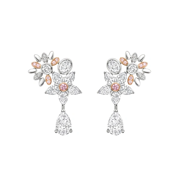Boodles The Townhouse Platinum Diamond Earrings | Fine Earrings | Coveti