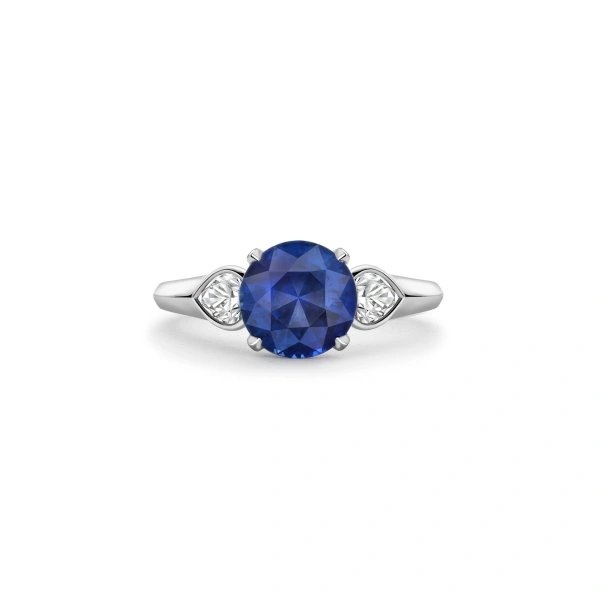 Boodles Trilogy Cupid Sapphire Platinum Ring | Fine Rings | Coveti