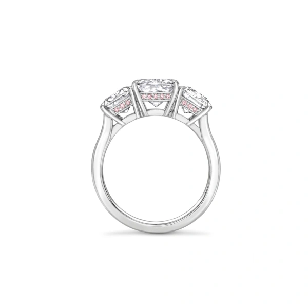 Boodles Trilogy Large Ashoka Diamond Platinum Ring | Fine Rings | Coveti
