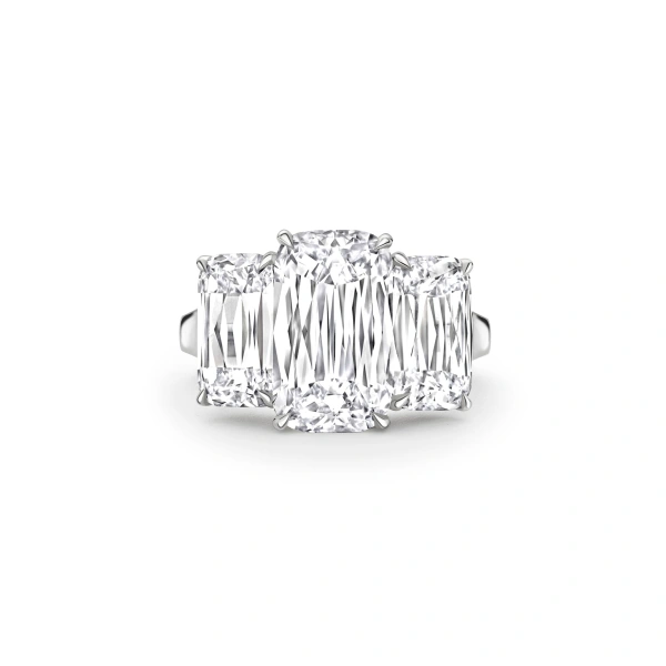 Boodles Trilogy Large Ashoka Diamond Platinum Ring | Fine Rings | Coveti