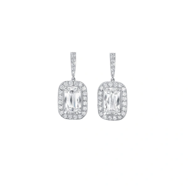 Boodles Vintage Ashoka Diamond Drop Earrings | Fine Earrings | Coveti