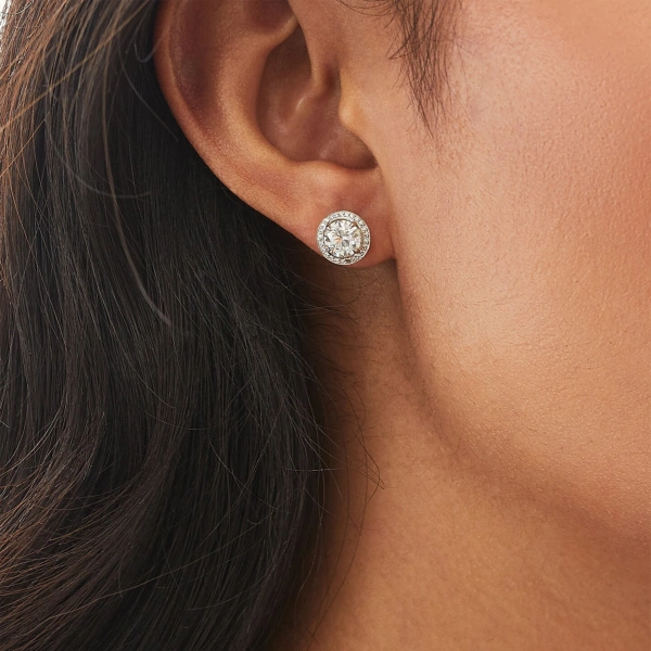 Boodles Vintage Brilliant Diamond Platinum Earrings | Fine Earrings | Coveti