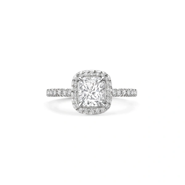 Boodles Vintage Cushion Diamond Platinum Engagement Ring | Fine Rings | Coveti