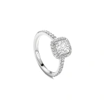 Boodles Vintage Cushion Diamond Platinum Engagement Ring | Fine Rings | Coveti