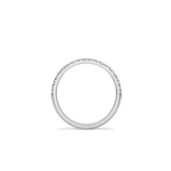 Boodles Vintage Half-Hoop Platinum Diamond Ring | Fine Rings | Coveti