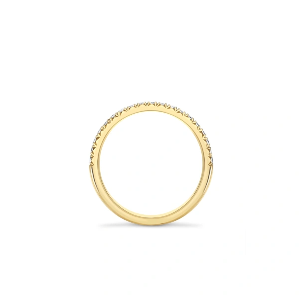 Boodles Vintage Half-Hoop Yellow Gold Diamond Wedding Band | Fine Rings | Coveti