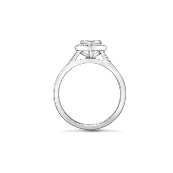 Boodles Vintage Heart Platinum Diamond Ring | Fine Rings | Coveti