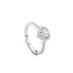 Boodles Vintage Heart Platinum Diamond Ring | Fine Rings | Coveti