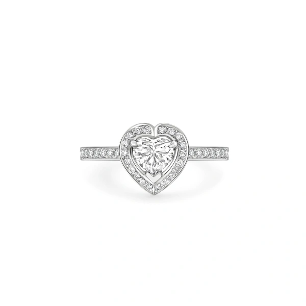 Boodles Vintage Heart Platinum Diamond Ring | Fine Rings | Coveti