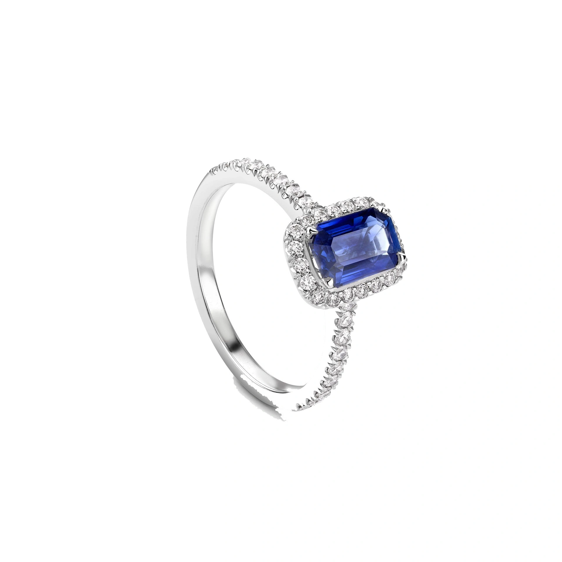 Boodles Vintage Octagonal Blue Sapphire Engagement Ring Boodles Vintage Octagonal Blue Sapphire Engagement Ring | Fine Rings | Coveti