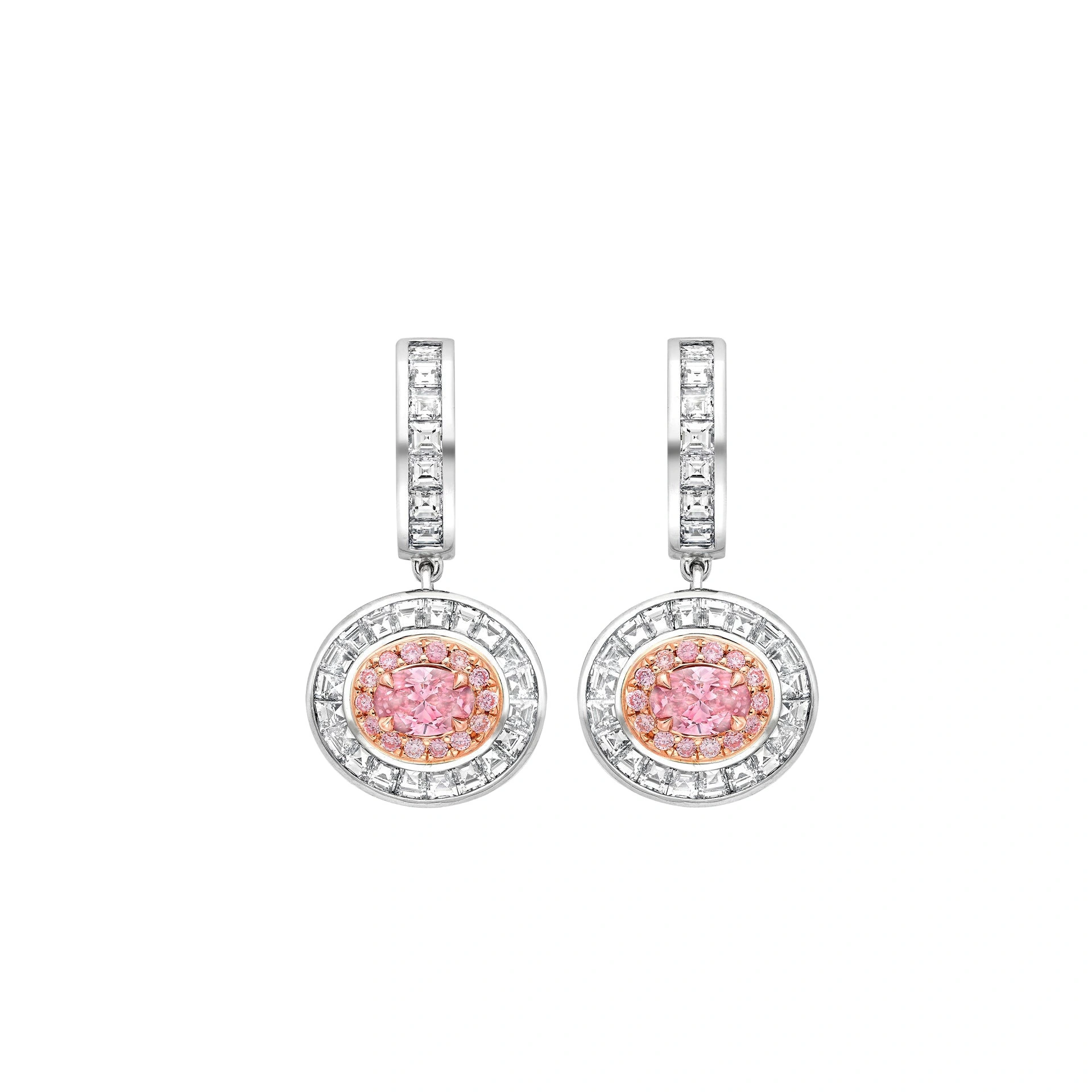 Boodles Vintage Oval Cut Pink Diamond Earrings Boodles Vintage Oval Cut Pink Diamond Earrings | Fine Earrings | Coveti