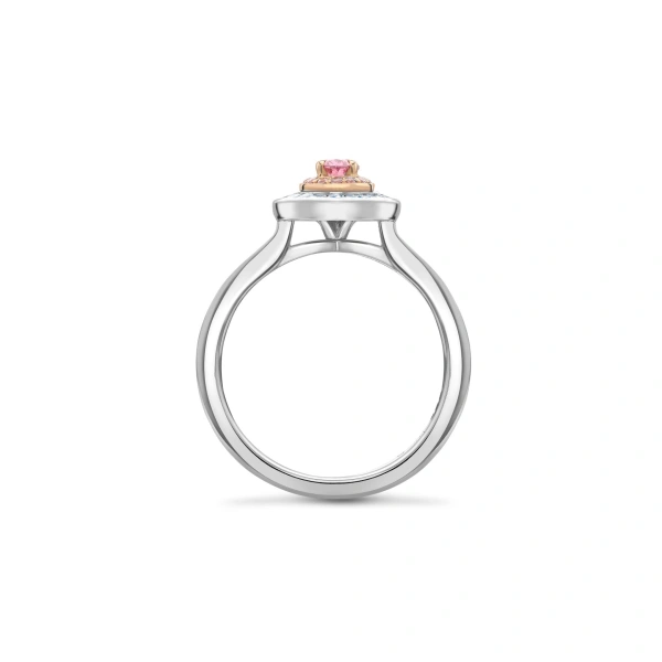 Boodles Vintage Oval Pink Diamond Platinum and Rose Gold Ring | Fine Rings | Coveti