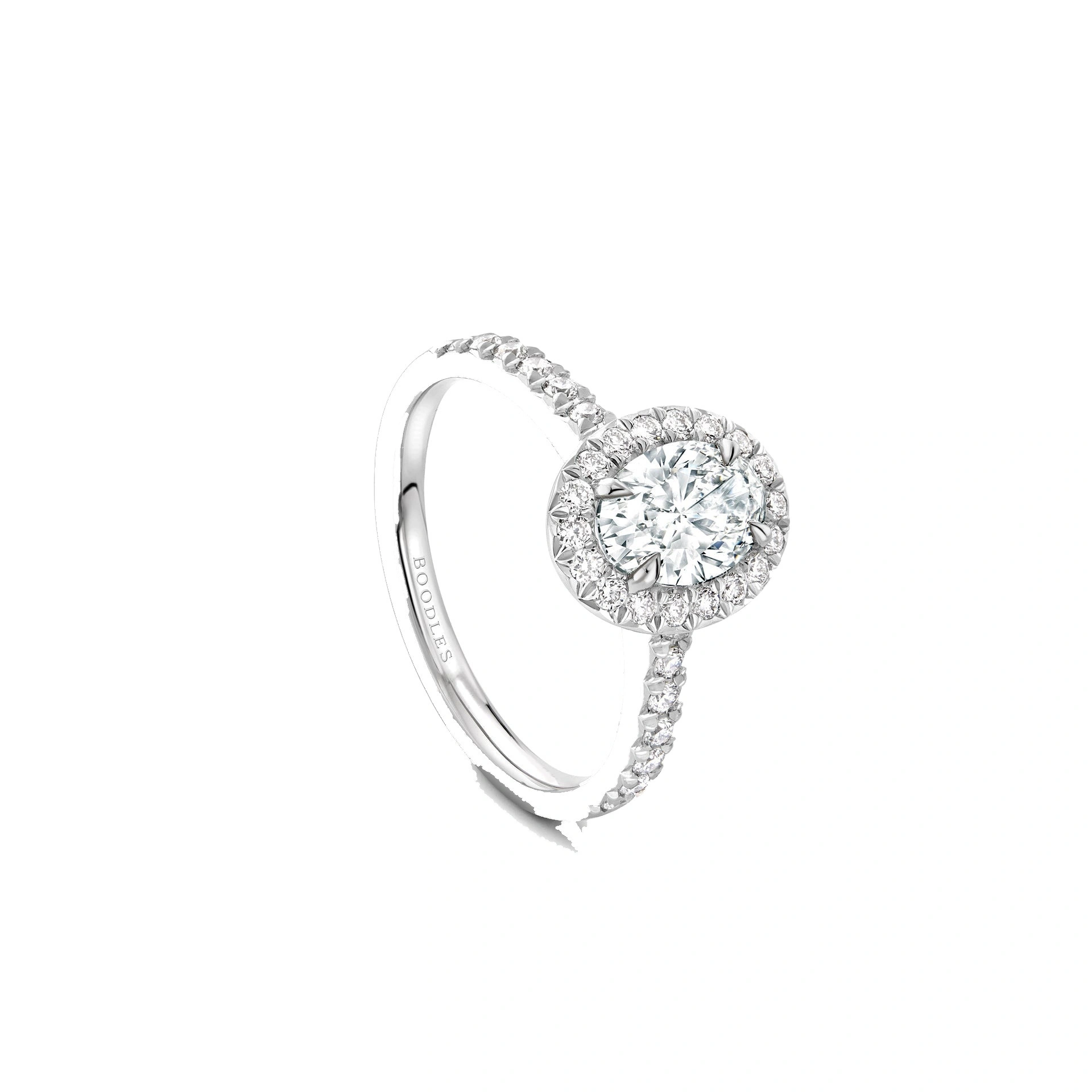 Boodles Vintage Oval Platinum Diamond Engagement Ring (1 carat) Boodles Vintage Oval Platinum Diamond Engagement Ring (1 carat) | Fine Rings | Coveti