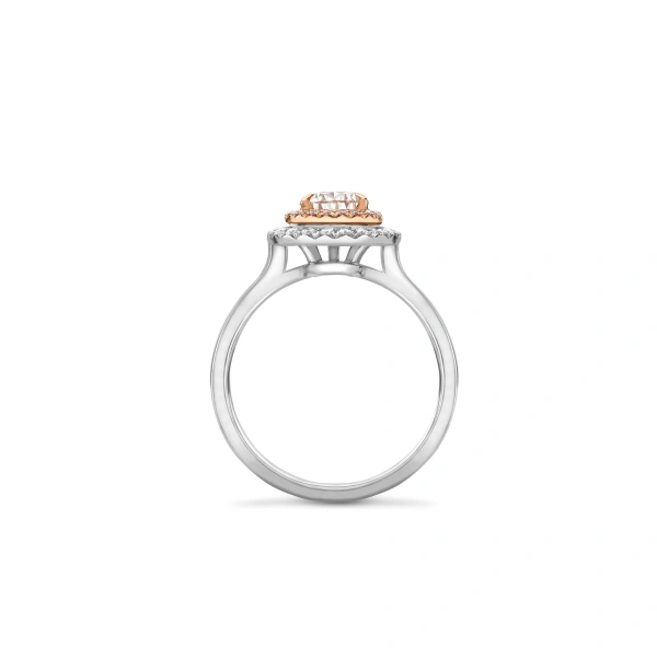 Boodles Vintage Pear Pink Diamond Platinum and Rose Gold Ring | Fine Rings | Coveti