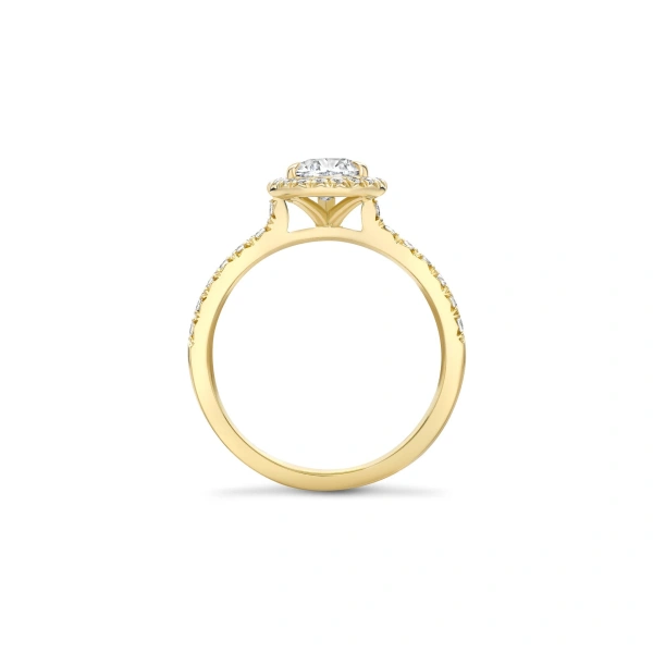 Boodles Vintage Pear Yellow Gold Diamond Engagement Ring | Fine Rings | Coveti