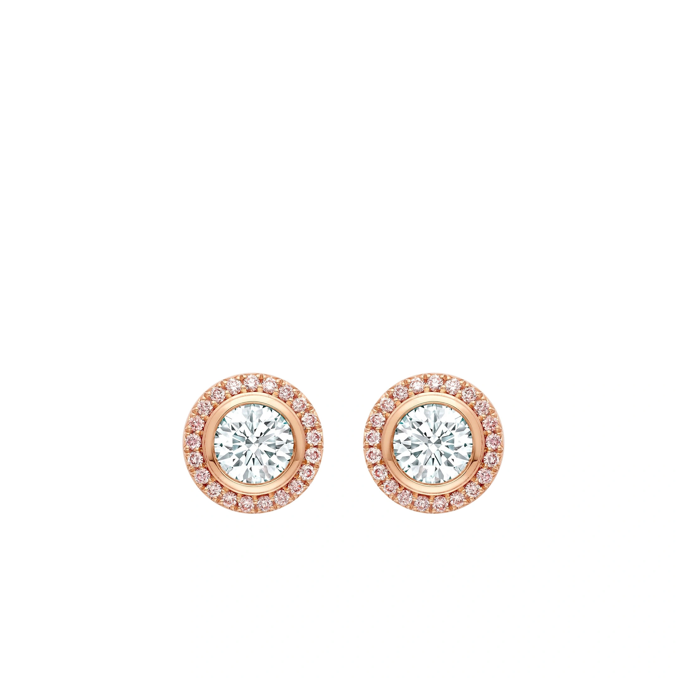 Boodles Vintage Pink and White Diamond Rose Gold Stud Earrings Boodles Vintage Pink and White Diamond Rose Gold Stud Earrings | Fine Earrings | Coveti