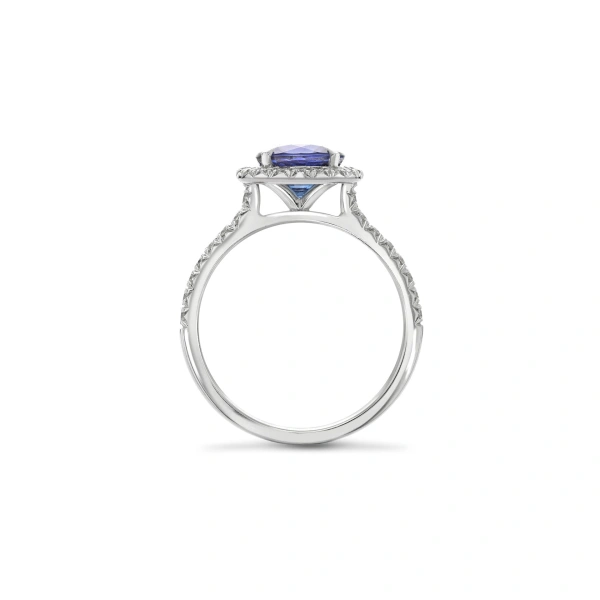 Boodles Vintage Round Blue Sapphire Engagement Ring | Fine Rings | Coveti