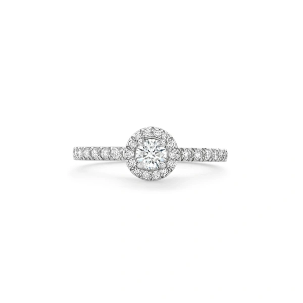 Boodles Vintage Round Platinum Diamond Engagement Ring 0.25 Carat | Fine Rings | Coveti