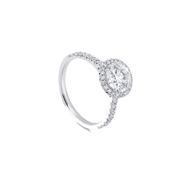 Boodles Vintage Round Platinum Diamond Engagement Ring | Fine Rings | Coveti
