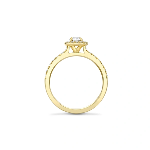 Boodles Vintage Round Yellow Gold Diamond Engagement Ring | Fine Rings | Coveti