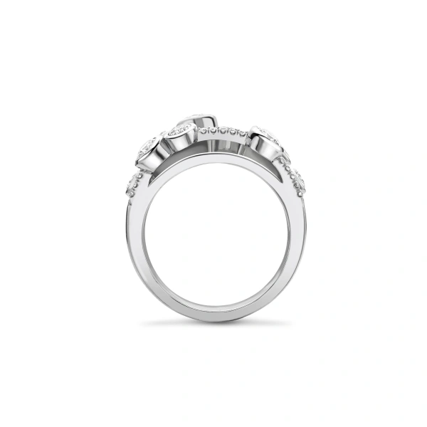 Boodles Waterfall Classic Platinum Diamond Ring | Fine Rings | Coveti