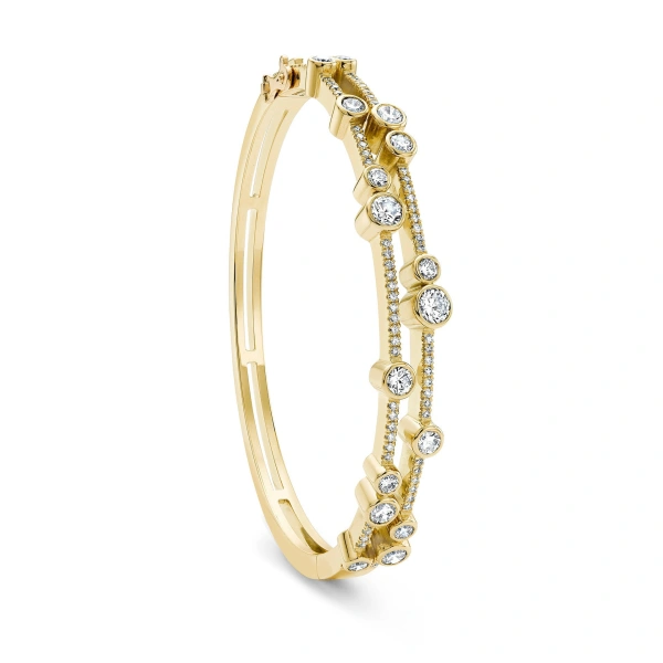 Boodles Waterfall Diamond Double Bangle | Fine Bracelets | Coveti