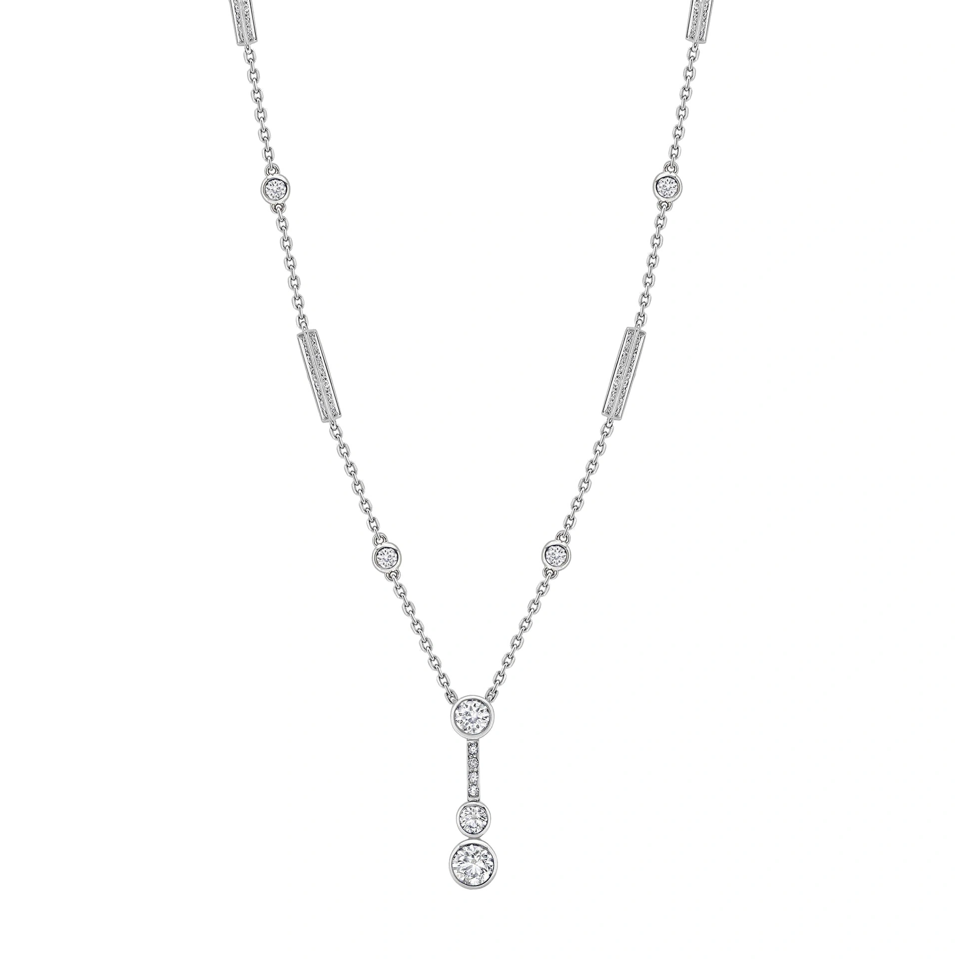Boodles Waterfall Diamond Platinum Pendant Boodles Waterfall Diamond Platinum Pendant | Fine Necklaces | Coveti