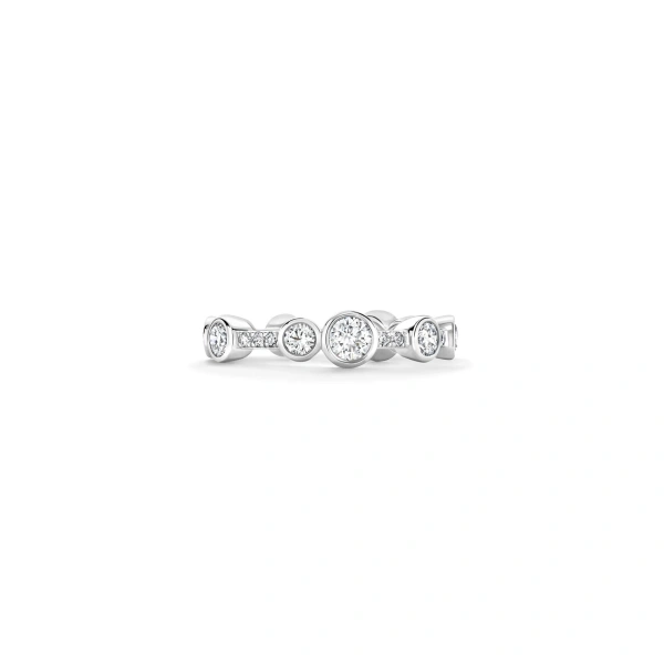 Boodles Waterfall Full-Hoop Platinum Diamond Ring | Fine Rings | Coveti