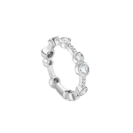 Boodles Waterfall Full-Hoop Platinum Diamond Ring | Fine Rings | Coveti