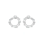 Boodles Waterfall Large Diamond Platinum Hoop Earrings | Fine Earrings | Coveti