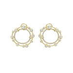 Boodles Waterfall Large Diamond Yellow Gold Hoop Earrings | Fine Earrings | Coveti