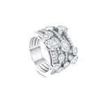 Boodles Waterfall Medium Platinum Diamond Ring | Fine Rings | Coveti