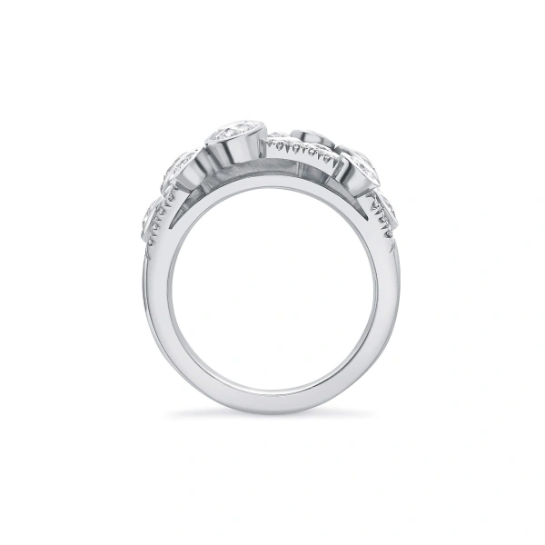Boodles Waterfall Medium Platinum Diamond Ring | Fine Rings | Coveti