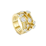 Boodles Waterfall Medium Yellow Gold Diamond Ring | Fine Rings | Coveti