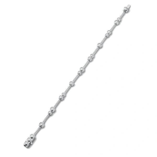 Boodles Waterfall Platinum Diamond Bracelet | Fine Bracelets | Coveti