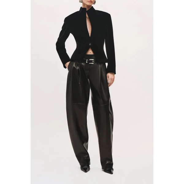 Brandon Maxwell Alora Jacket in Black | Blazers | Coveti