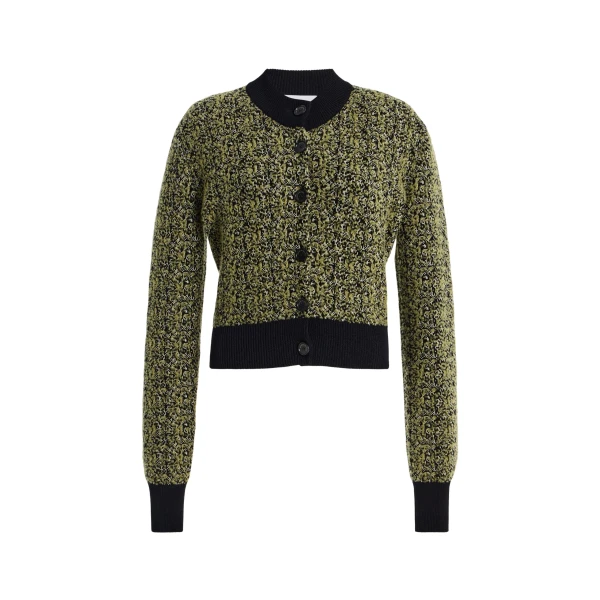 Aubrey Cardigan in Green Static