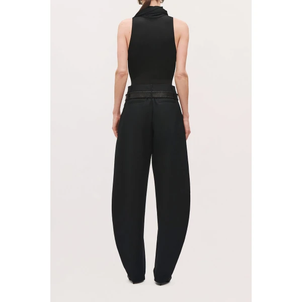 Brandon Maxwell Dean Pant in Black Washed Cotton | Pants | Coveti