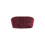 Brandon Maxwell Demi Bandeau Top in Red Static | Coveti