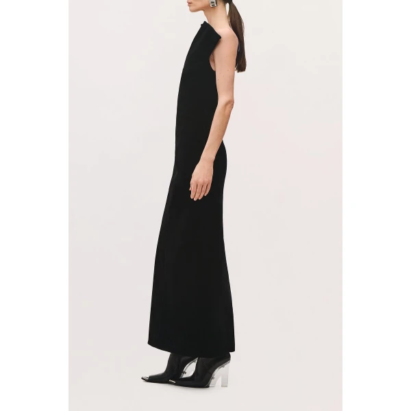 Brandon Maxwell Farren Dress in Black | Evening Gowns | Coveti