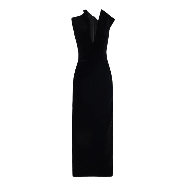 Brandon Maxwell Farren Dress in Black | Coveti