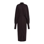 Brandon Maxwell Helena Dress in Ganache | Coveti